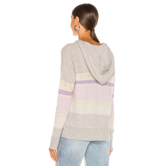 NWT Autumn Cashmere 100% Cashmere Honeycomb Hoodie Size Medium - Picture 3 of 3